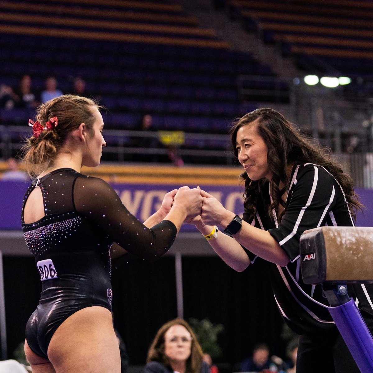 StanfordWGym's tweet photo. Few coaches have done what @coachtabyim has this season: 
- upset No. 13 &amp; No.19 ranked teams for a spot in the Regional Finals 
- coach her program to back-to-back 197+ for the first time since 2015 
- improved her team’s ranking by 38 places from ‘21 to ‘22

Flipped the script. https://t.co/bL2uWtMxGf