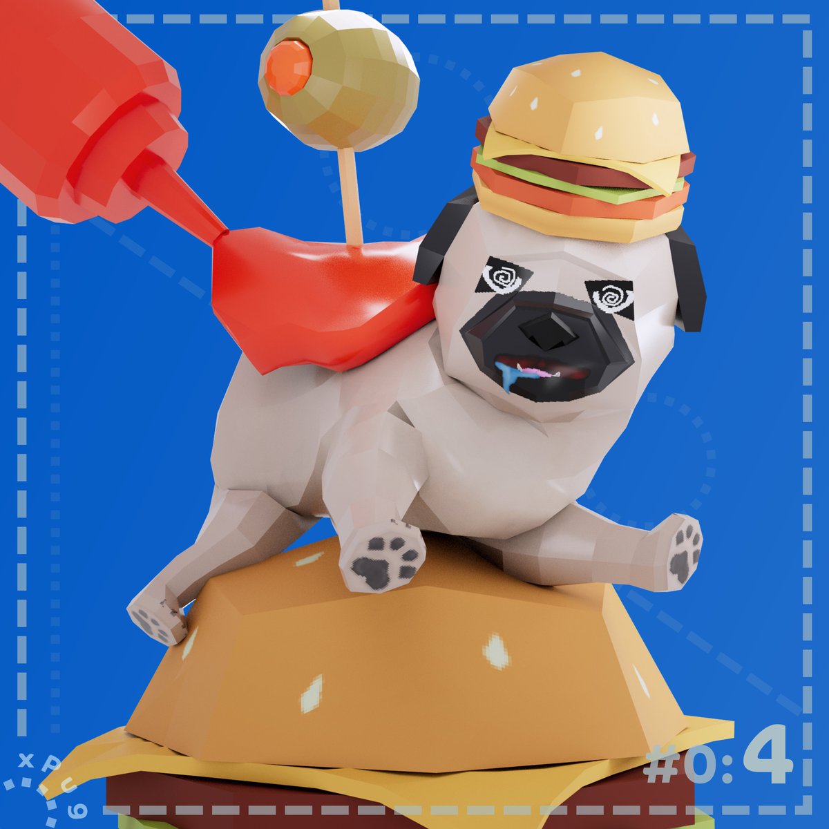 xpug_xrpl's tweet photo. #xPug #NFT Series #0: Number 4.
Order up! 🍔🐶
Like & Retweet ❤️ for a chance to win 0.1 #xPug tokens! Two will be chosen for this tasty treat!
#XRP #xrpcommunity https://t.co/fNMMsJpcEo