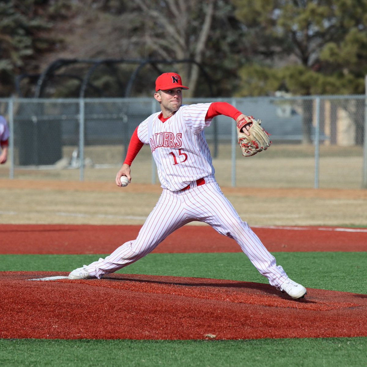 NWC_Baseball's tweet photo. The Raider pitching staff was 🔥🔥 this weekend. In the four GPAC games, the staff had a 2.43 ERA in 37 innings and allowed only 24 hits with 41 k. They held opponents to a 0.183 batting average. 

📷 @ashleyrmphoto https://t.co/Ybd3AaPzYI