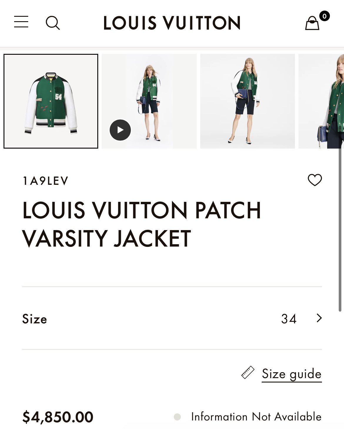 Dawn Staley LV Patch Varsity Jacket