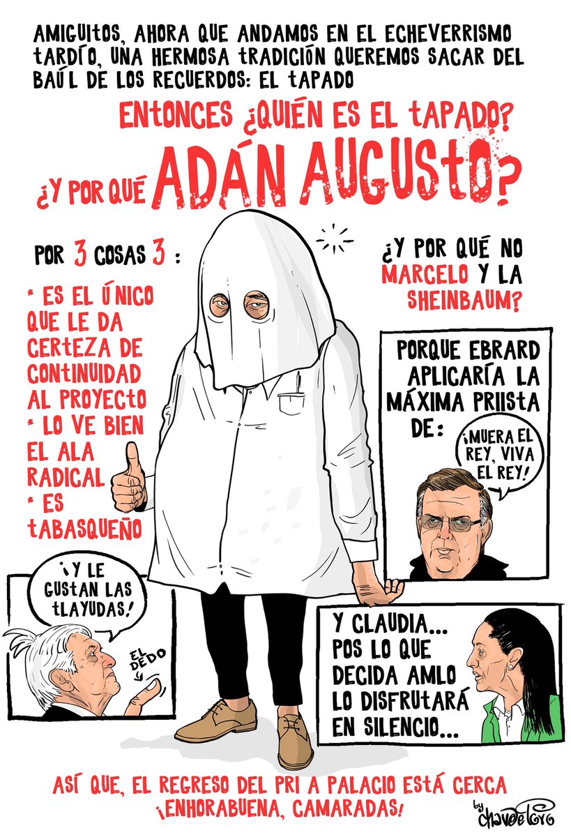 chavodeltoro's tweet image. Adán Augusto está en la contienda? 

Este fin de semana dio inicio a su precampaña?

Claudia no creció y a Ebrard lo sentarán como siempre?

No se pierda el siguiente capituló de:

‘Quien viole más la ley será mi corcholata’

Comefrutasyverduras