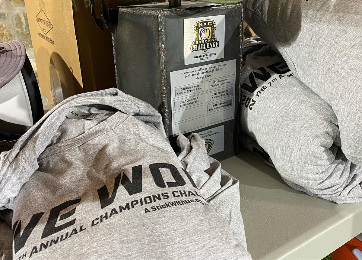 StickwithusO's tweet photo. Congrats Hough HS for winning the final game of the night at the 2022 Champions Challenge.  The last game of the evening has historically been considered the “championship game” with the winners taking home the “Helmet of Honor” trophy along with commemorative Ts https://t.co/kVpys85YA2