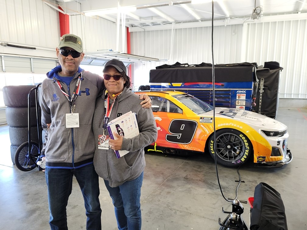 HonorRemember's tweet photo. Honor and Remember had the privileged of hosting the family of U.S. ARMY SP4 Louis E Armstead for Saturday’s @NASCAR  @XfinityseriesX ToyotaCare250 at Richmond Raceway.

#NascarSalutes  #XfinityRacing #Goodyear #GoodYearRacing #CarryTheFlag #ThisIsWhy #TogetherWeRememberThemAll https://t.co/qz7WcGviD3