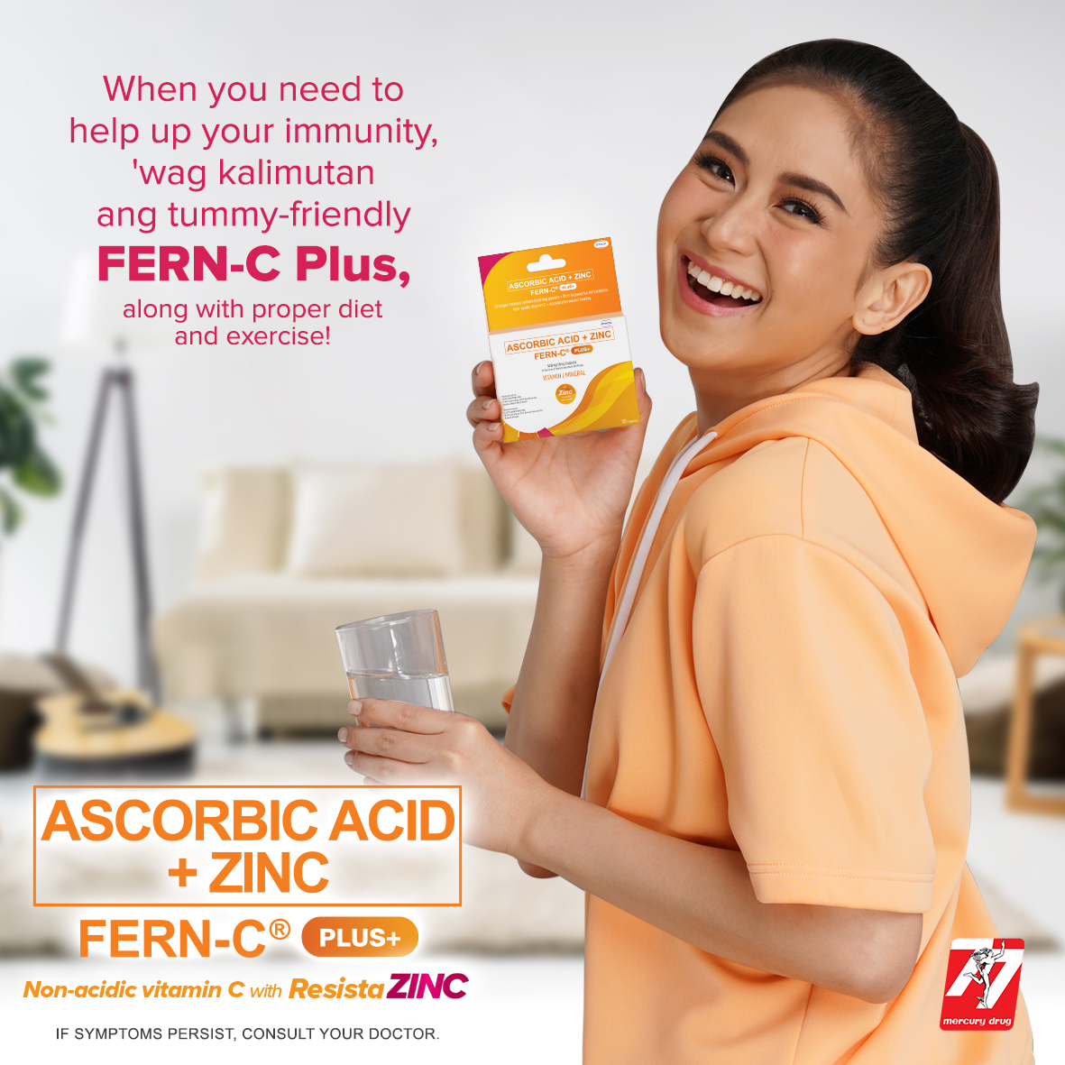 mercurydrugph's tweet photo. Kaya para tulong sa immunity ko, dun po ako sa tummy- friendly vitamin C na may Zinc! Yan ang Ascorbic Acid + Zinc (FERN-C PLUS) along with proper diet and exercise. #inFERNess, 'yan ang partner ko before I start my day, at kahit bago ako matulog. 
ASC REF. CODE: S211N012622FS https://t.co/JgI6Zg8XoI