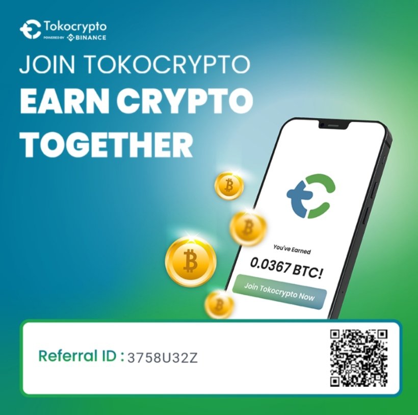 HerrySS82's tweet photo. Join Together @tokocrypto. 
*Use my Refferal : 3758U32Z
EARN CRYPTO TOGETHER.. https://t.co/ipL3LFFxDH