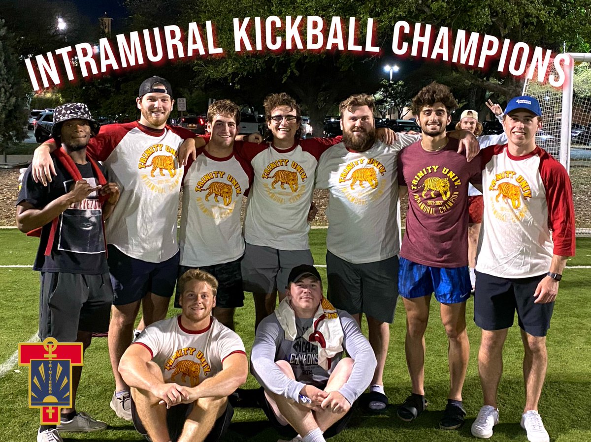 Triniteers's tweet photo. TEERS are your IM Kickball Champions! You already know we had to show out this IM Kickball season! #TEERPRIDE https://t.co/9N4vNs8Wir