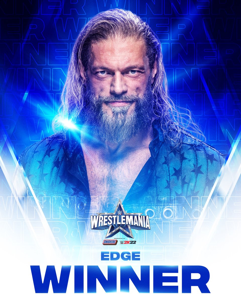 WWE's tweet photo. 🔥🔥🔥

#WrestleMania @EdgeRatedR https://t.co/ozMpGaFoou