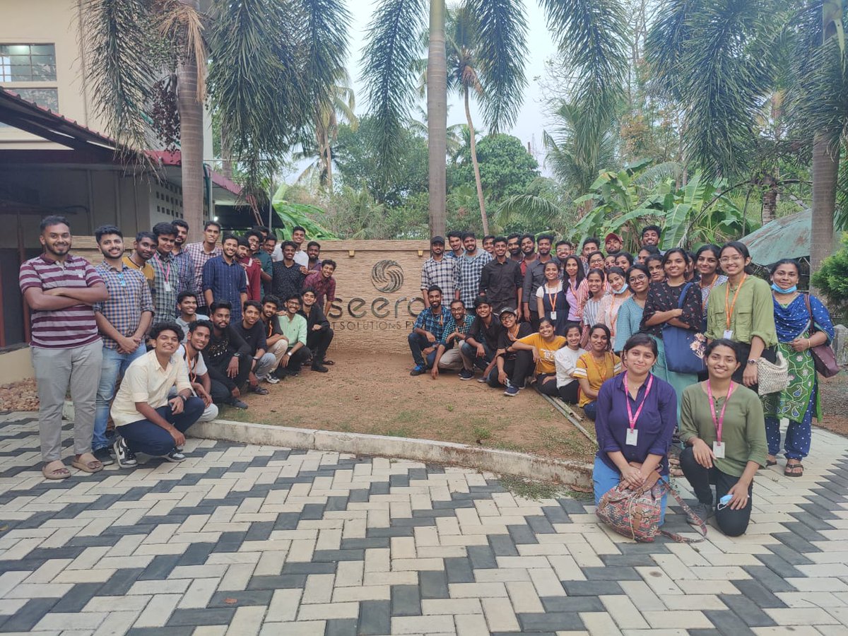seeroo's tweet photo. An amazing batch of students from #AJCE #Kanjirapally visited our office as a part of their #IndustrialVisit. The day was well spent with an interactive session & chat with our techies. It was a pleasure to have them & we wish them good luck in their future endeavors.
#Seeroo https://t.co/3uEHlsYnMt