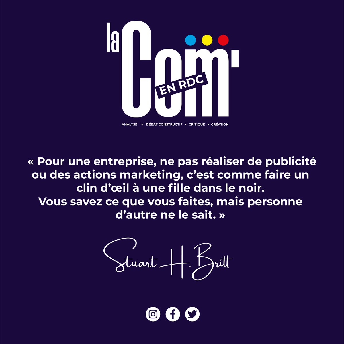 LaComEnRDC's tweet photo. Si vous ne faites pas des clins d’œil à une fille dans le noir, pourquoi vous ne pensez pas à faire du marketing, du bon, du vrai. 

#ComVie #Marketing #publicité #lacomenrdc #LCER https://t.co/dKnkCg7LFt