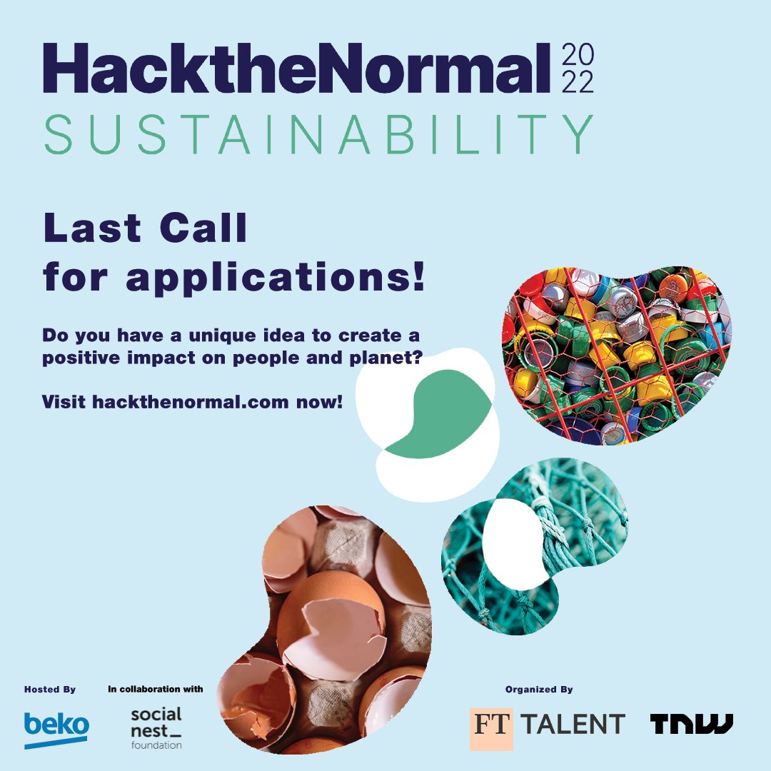 socialnest_org's tweet photo. ‼️Last call to join #HackTheNormal2022 on sustainability

Don’t miss your chance to join the 3-day hackathon, share your innovative ideas and become part of a community driving the positive change👉https://t.co/7p5bxZIXlo

#Sustainability #acttogetheractnow https://t.co/up8HhB6iim
