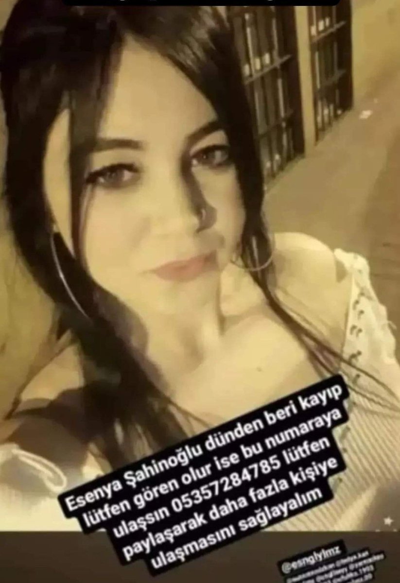 Kayıp Aranıyor!

Gören olursa Lütfen 05357284785 aramaları rica olunur. Lütfen yayalım  #EsenyaŞahinoğlu #Hatay #Antakya Nagihan #SurvivorAllStar2022 #SurvivorAllStar2020