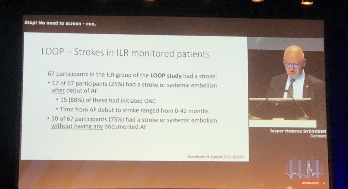 Day 2 starts w/ pro&con session on AF screening. When/How/Who should we screen? Or should we screen at all? AF begets AF but screening begets further screening! #EHRA2022 @EHRAPresident @EmmaSvennberg @DavidDuncker @GuerraCardio @rbcasado @ahmetilker1 @TKDsosyal @ISE_YCommunity