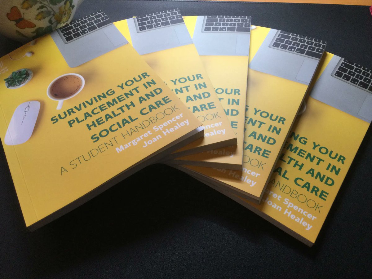 margaretOT360's tweet photo. Exciting arrival 2nd Edition of our book published today
Surviving your Placements in Health and Social Care  @AHP students #OccupationalTherapy @theRCOT https://t.co/6Yt525mbQG