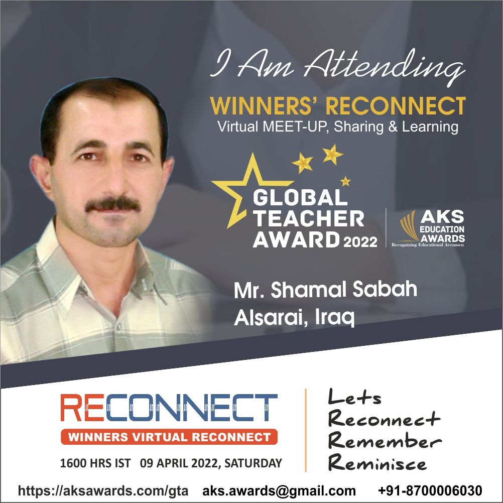Mahmoudmmm80's tweet photo. I am attending Winners' Reconnect of Global Teacher Award, a virtual event for award-winning teachers from 100 countries to discuss best practices and innovations during
#gta2022 #globalteacheraward #akseducationawards  #aksawards #teacherschanginglives https://t.co/sfpX0zRmD5 https://t.co/V9qtwHr8k0