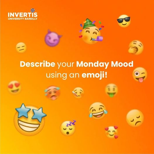 InvertisUni's tweet photo. We are waiting for your answer in the comment section below. π
#mondaymood #funtime #emojichallenge #emojitrend #emojimemes #commenttime #commentbelow #invertisuniversity #bareilly #lifeatinvertis https://t.co/vqlCiBQYlT