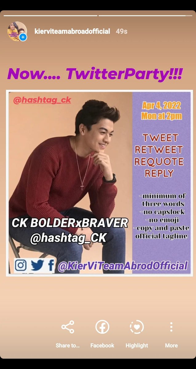 KierViTeamAbrod's tweet photo. Taraa Famcakes! Kun sino available at capable diyan... Ambag!

CK BOLDERxBRAVER
@hashtag_CK https://t.co/PDQRamKMgb