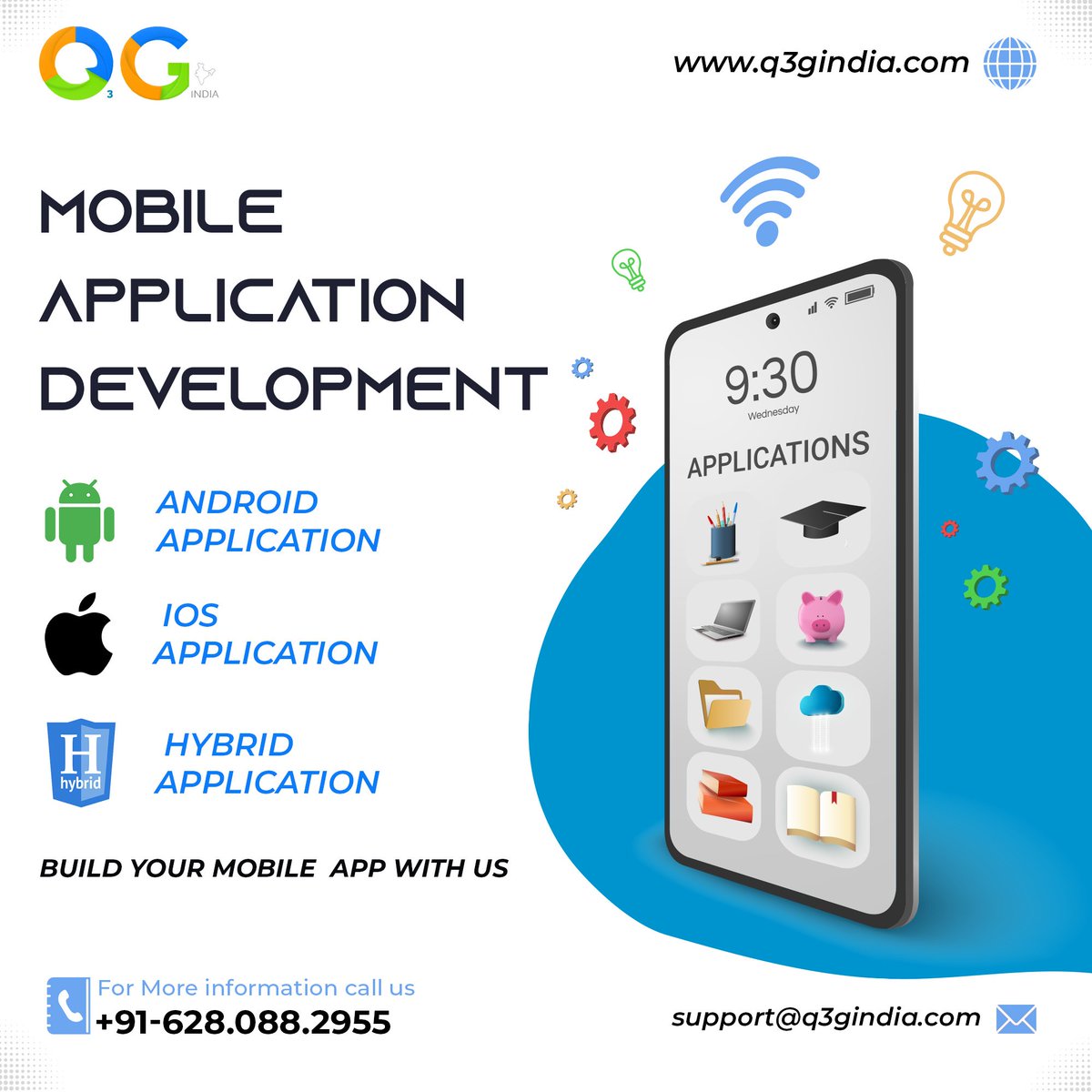 IndiaQ3g's tweet image. Develop a modern yet fully-functional mobile application for your unique business while you partner with Q3G India. We have got a dexterous team of app and web developers to develop appealing applications.
#Q3GIndia #mobileapplications #mobileapplicationsdevelopment