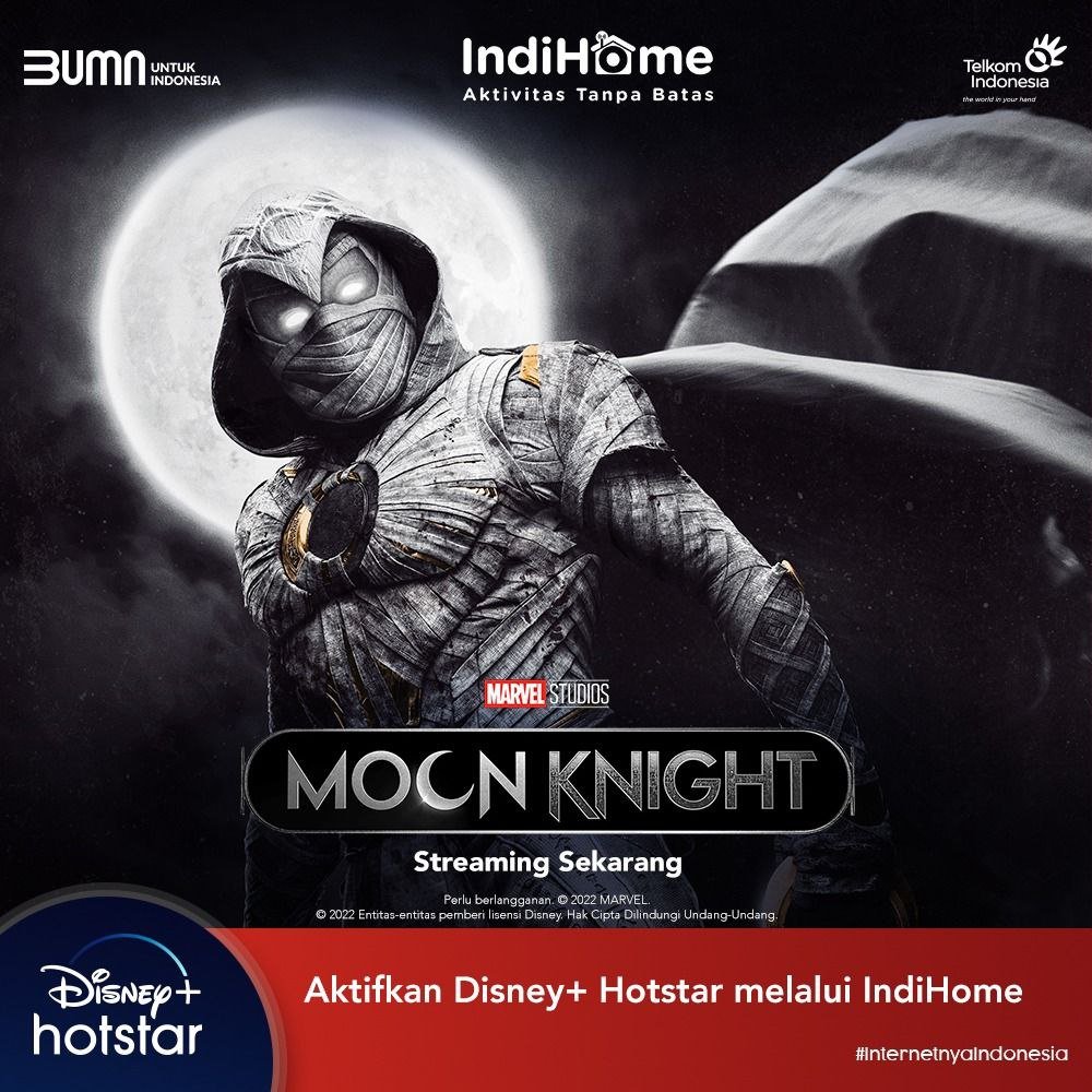 MySumatera's tweet photo. Udah nonton #MoonKnight belum gengs? 🌙

Series terbaru Marvel ini yang wajib kamu tonton di Disney+ Hotstar gengs!☀️

Tonton sekarang di @DisneyPlusID dengan IndiHome TV!
Berlangganan sekarang di https://t.co/uQmNqEOdia ✨

#DisneyplusHotstar #IndiHome #SilaturahmiTanpaBatas https://t.co/nisvXYLR6k