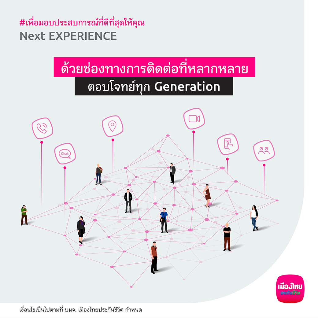 MuangThaiLife's tweet photo. อุ่นใจ และยิ้มได้ในทุกจุดที่ Touch กับคุณ...ด้วยการบริการแบบไร้รอยต่อ
รายละเอียดเพิ่มเติม https://t.co/6ef5IYTMu1
#Nextservice #Seamleesservice
#MTLsmileservice #MuangThaiLife https://t.co/tme2vOLq8A