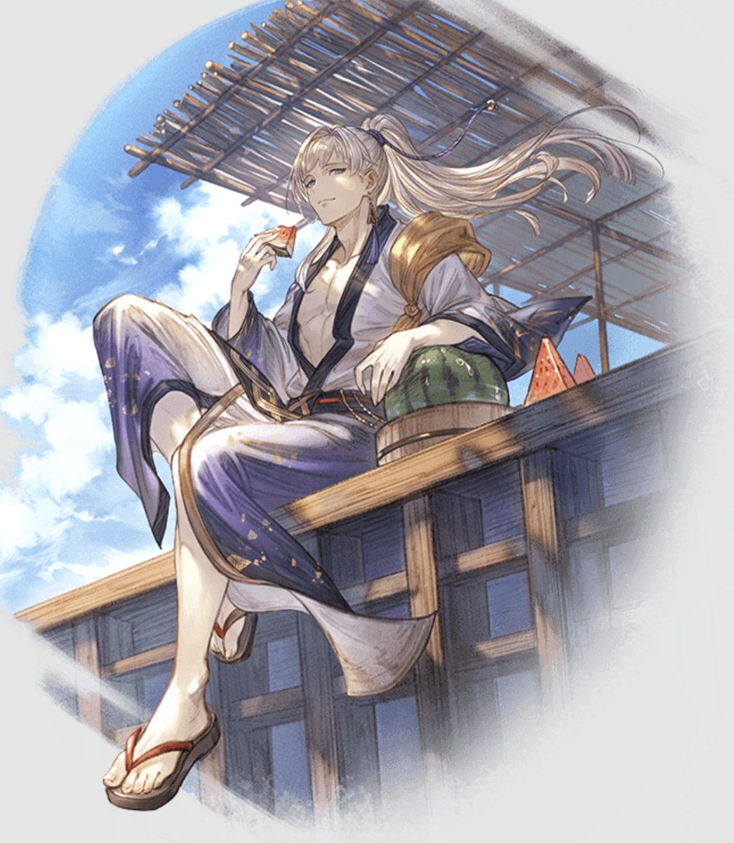 Today's GNC character is Cassius from Granblue Fantasy! (He/him)