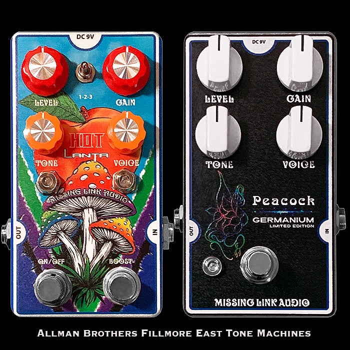 x_pedal's tweet photo. Missing Link Audio's HotLanta and Germanium Peacock Overdrives Together Give you the Perfect Coverage of Allman Brothers Fillmore East Tones - https://t.co/nocxQNbIYn #missinglinkaudio #missinglinkaudiohotlanta #missinglinkaudiopeacock #allmanbrotherssound #fillmoreeasttones https://t.co/QKpFvUQRv9