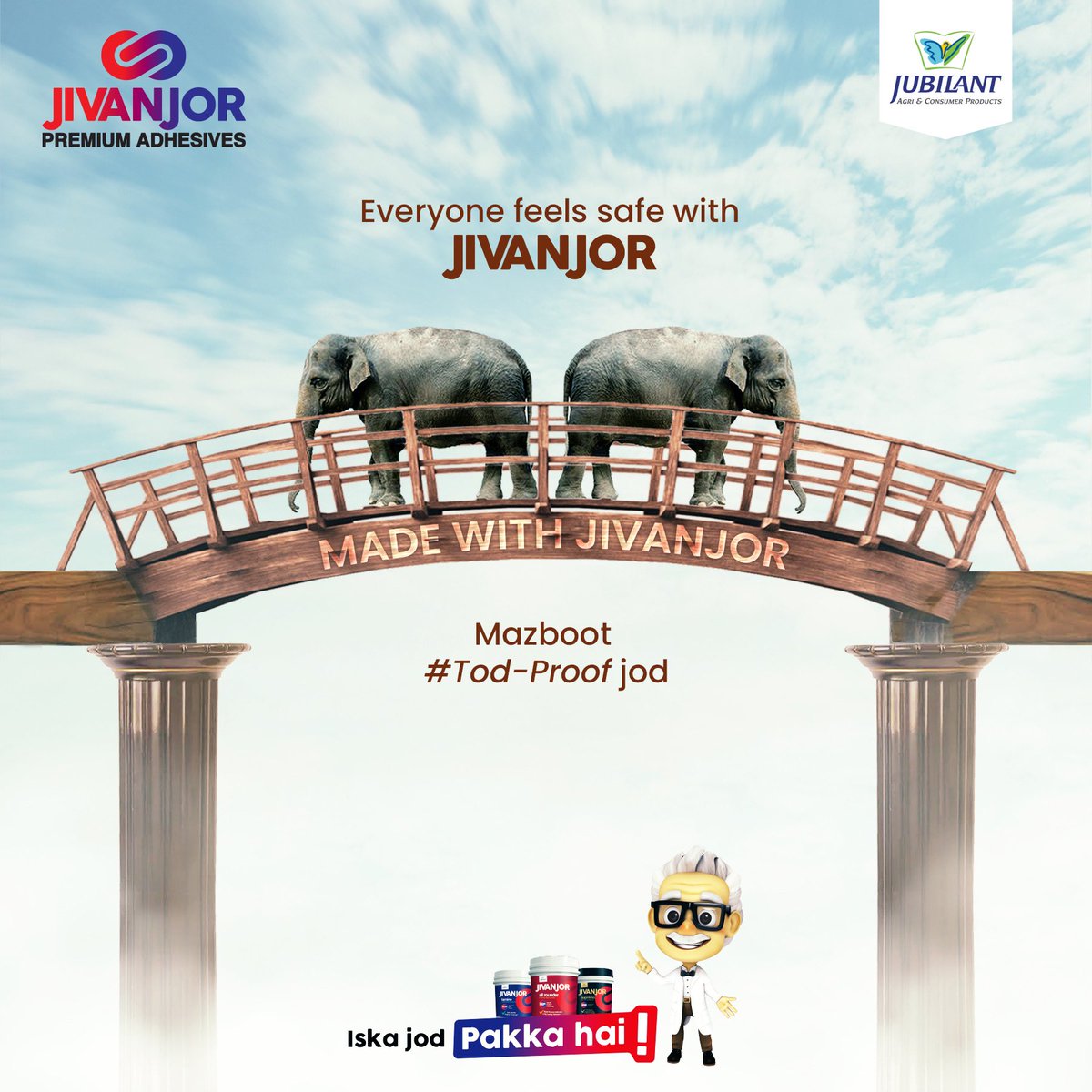 jivanjor_india's tweet photo. Safe, sturdy, secure. Tod-Proof jod, safety bejod.
#todproof #heatproof #waterproof #woodwork #furniture #adhesive https://t.co/TYhNHINDMd