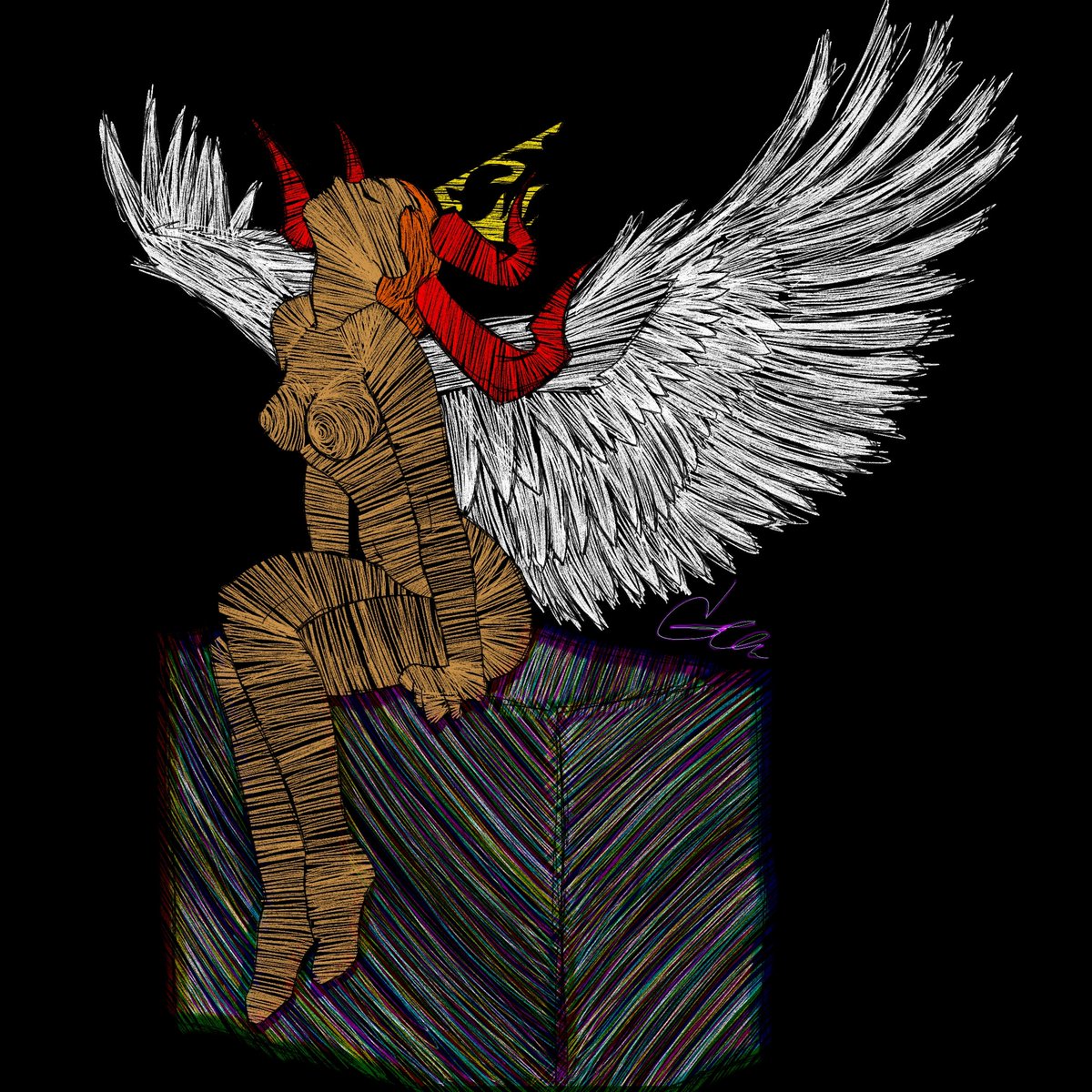 RockartyMuerte's tweet photo. #NFTCommunity #NFTs #nftart #NFTartist #NFTCollection @Ilon_Bender #Angel @opensea @rarible https://t.co/yHG34VJbq0