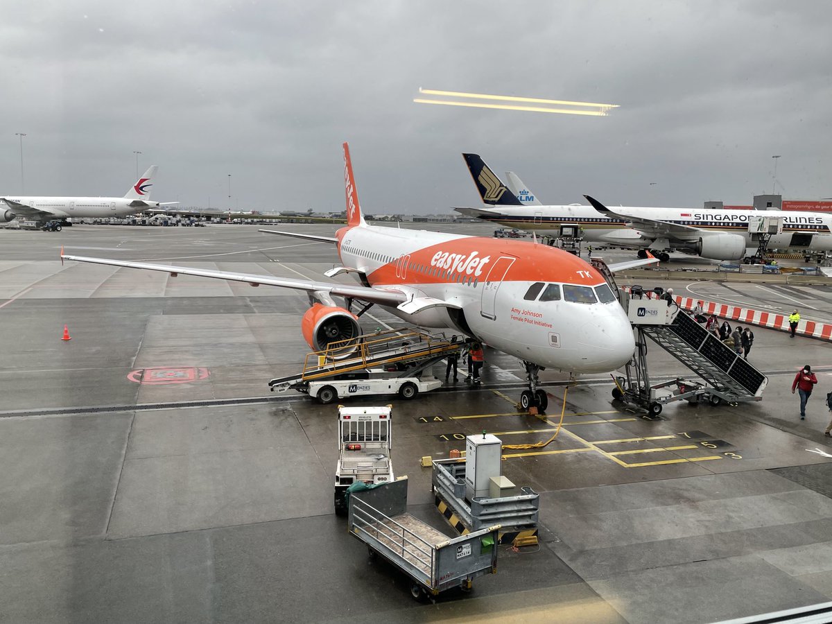 Safely arrived in the Netherlands in the only ⁦<a href="/easyJet/">easyJet</a>⁩ plane here with a name, highlighting woman’s contributions to aviation. Looking forward to a week at the #CWW2022 conference learning more about #WindEnery. ⁦<a href="/CWWinfo/">CWW2022</a>⁩  #networking