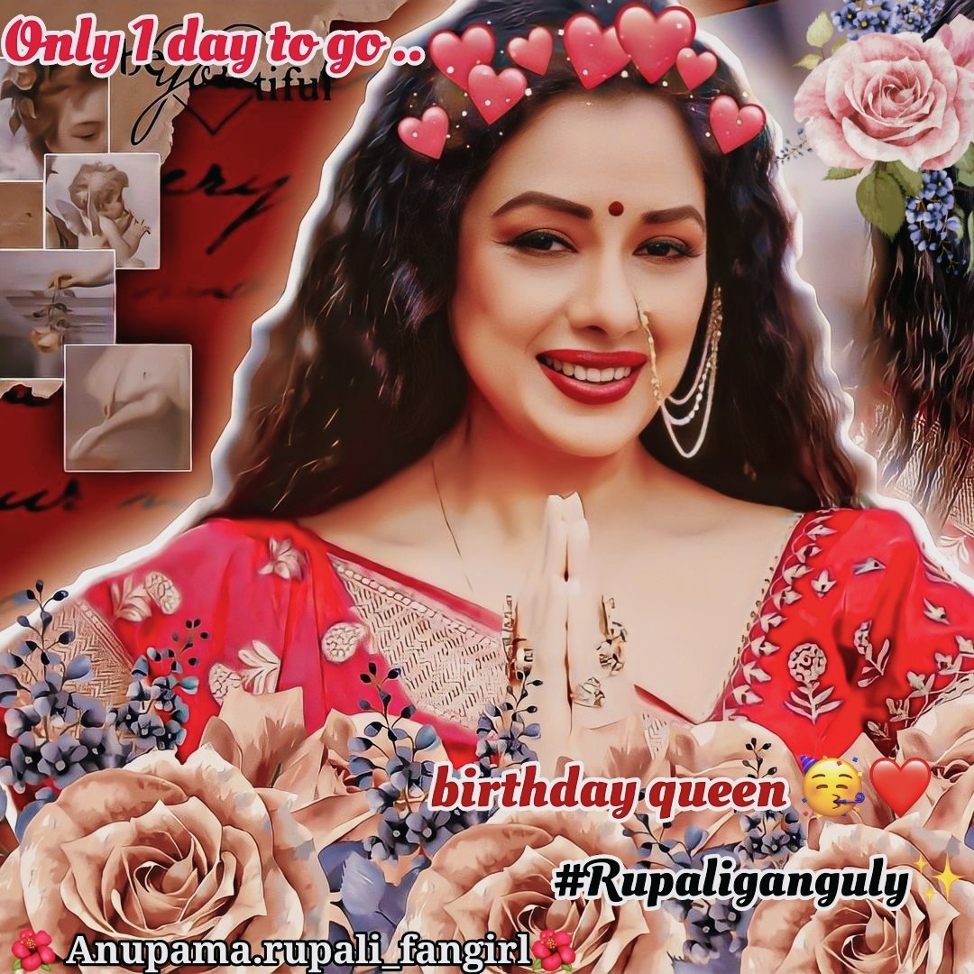 Adeeba_rups's tweet photo. Only 1 day to go birthday queen.. rupali mam ke birthday aaye 🥳🥰 so excited 🤩
#birthdaycomingsoon #birthdaycountdown #rupalistyle😎 #rupaliforever❤️ #rupskebirthdayaaye #queenbirthday #birthdaygirl #myqueen #marijaanrups #birthday #onlyoneday
@TheRupali
@AshwinKVerma https://t.co/6qpZBwdvuo