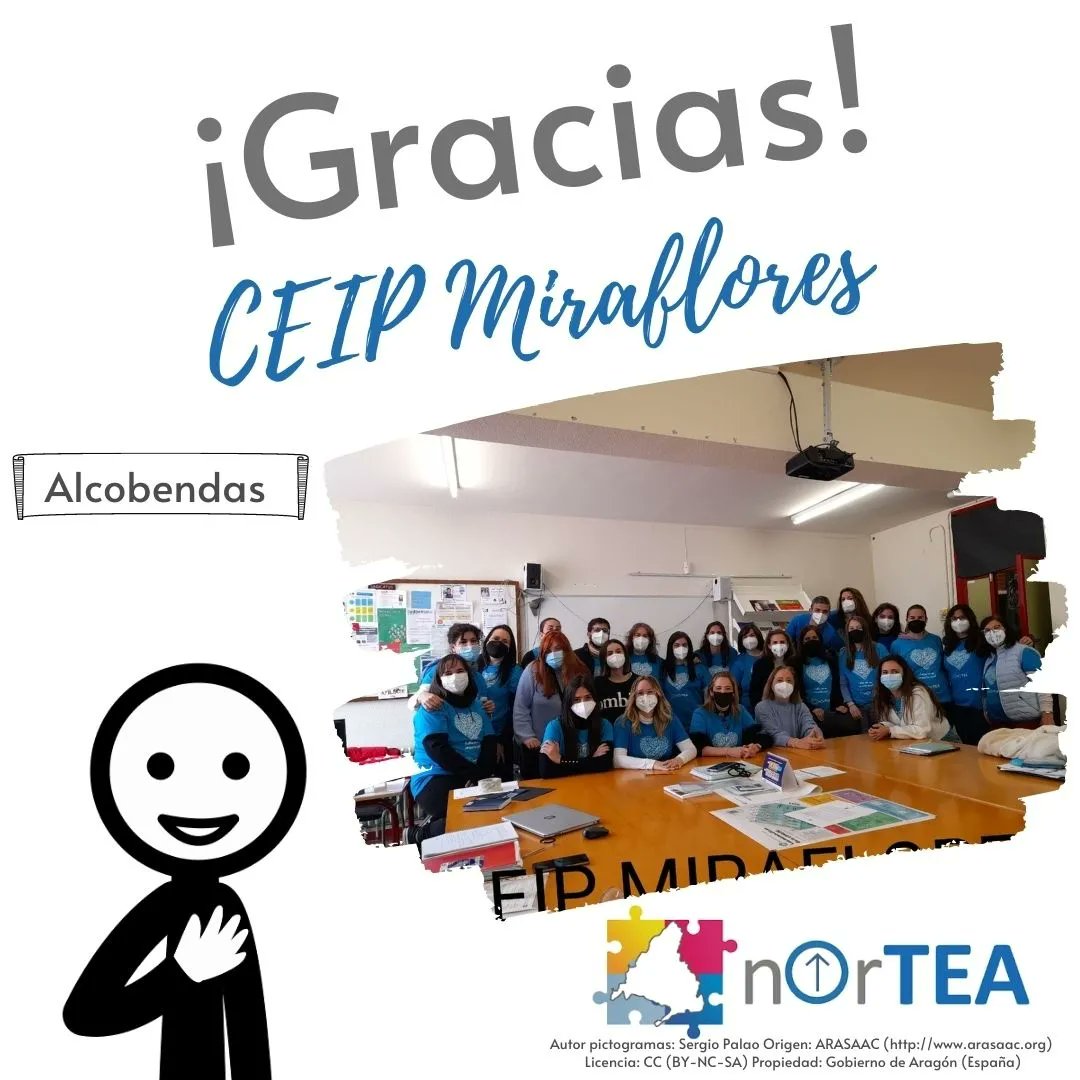 _NorTEA_'s tweet photo. Gracias al CEIP Miraflores @CeipMirafloresA por el apoyo hacia las personas👨👩 con #autismo 💙 

#YoMeSumo
#Somosfamilias
#colegioinclusivo #TEA
#inclusión #empatia
#algoestamoshaciendobien
#mesdeconcienciación
#NorTEAsomosunomás #arasaac
💙💙💙💙💙💙💙💙💙 https://t.co/mqd55Y059x