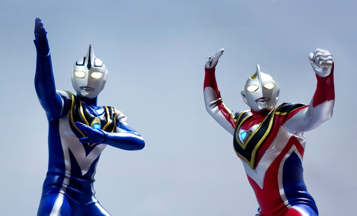 英雄勇像　ウルトラマンガイア&アグル 732. ウルトラマンガイア 英雄勇象 ウルトラマンアグル(V1) 4点