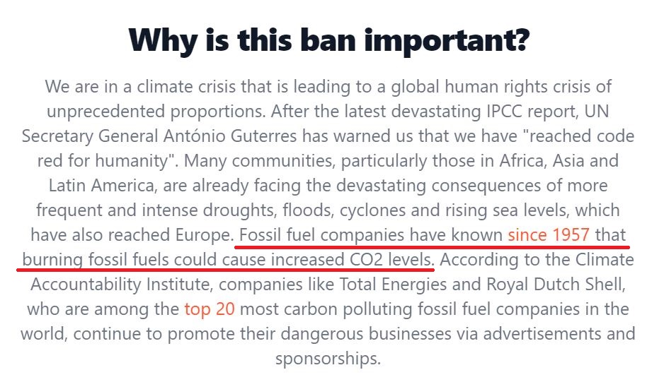 andytuit's tweet photo. #BanFossilAds crossed
1⃣9⃣5⃣6⃣0⃣0⃣✍

EU Citizens' Initiative-ECI for a law to ban #fossilfuel #ads &amp; #sponsorships

with 1⃣ Mln ✍ by Oct2022 EuComm must consider

Your ✍ counts 🙏

👇👇👇👇👇 
https://t.co/O3BaT3HMDd 
#fossilfuels #climatecrisis #fossilfreerevolution https://t.co/kKiNj2IKXh