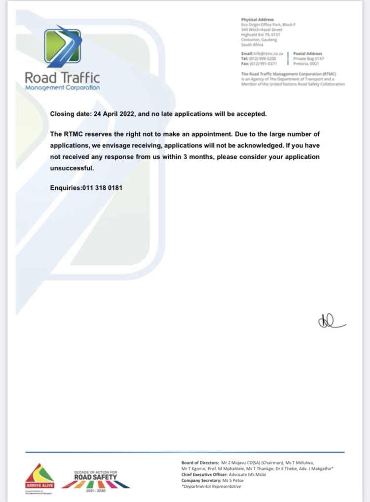 TrafficRTMC's tweet photo. APPLY: PROGRAM!!! 

- TRAINEE TRAFFIC OFFICER https://t.co/bFbRIlAWXI