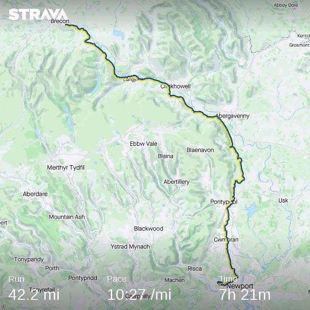 steffharries's tweet photo. #MedalMonday 42 miles of the #MonBrec completed on Saturday. Excellent event by the wonderful people at @PegasusUltraRun once again! #ultrarunning 🏃🏼🛶🥵 https://t.co/WKVGin7inG