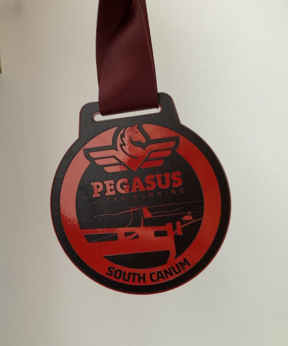 steffharries's tweet photo. #MedalMonday 42 miles of the #MonBrec completed on Saturday. Excellent event by the wonderful people at @PegasusUltraRun once again! #ultrarunning 🏃🏼🛶🥵 https://t.co/WKVGin7inG