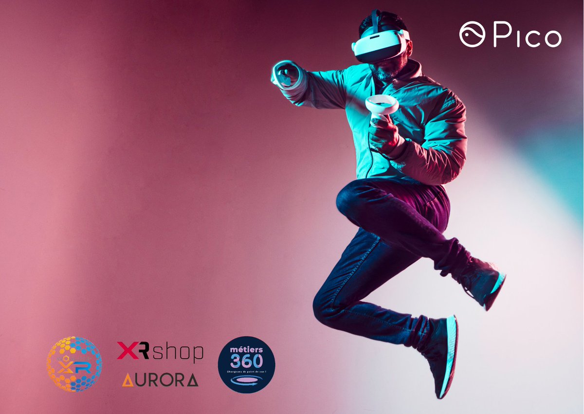 PICOXR's tweet photo. Another day, another opportunity to share a few more partners joining us at @lavalvirtual!
We have the delight of spotlighting @InvelonTech with #AuroraVR, @vroggles and #Métiers360! 1/2 https://t.co/ZFXty1crtx