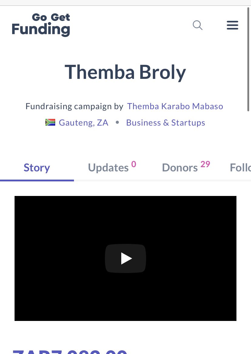 stanT24500993's tweet photo. Ghostnation don’t be scared to send money both capitec and gofundme is real, legit verified by Ghostnation. Both accounts are doing super well . We’ll definitely get Themba that money. Forget about negativity and focus on Themba #BBMzansi #ThembaBroly𓃵 https://t.co/bBg9EP8pZ4