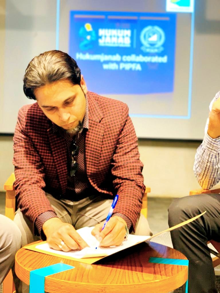PIPFAOfficial's tweet photo. Greetings Everyone.
#PIPFA Pakistan Institute of Public Finance Accountants - Head Office, Karachi proudly announces that it has collaborated with #HukumJanab, Head Office - Karachi by signing Memorandum of Understanding (MoU). https://t.co/gFcvnUI3yz