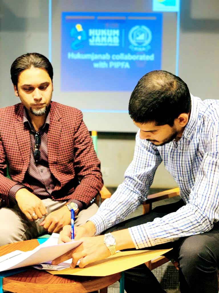 PIPFAOfficial's tweet photo. Greetings Everyone.
#PIPFA Pakistan Institute of Public Finance Accountants - Head Office, Karachi proudly announces that it has collaborated with #HukumJanab, Head Office - Karachi by signing Memorandum of Understanding (MoU). https://t.co/gFcvnUI3yz