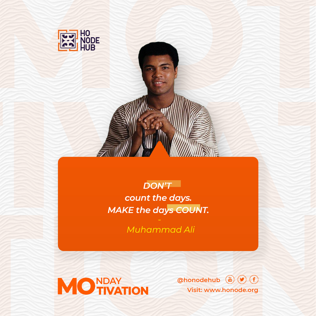 NodeEight's tweet image. Make every day of your life count.

#MondayMotivation 
#honodehub
#nodepeople