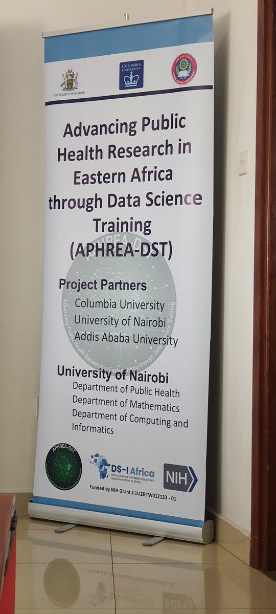 #APHREA_DST official launch is happening at #UofN <a href="/uonbi/">University of Nairobi</a>. Advancing Public Health Research in Eastern Africa through Data Science Training. <a href="/APHREA_DST/">APHREA-DST</a>
<a href="/UONFST/">University of Nairobi Faculty of Scie & Technology</a> <a href="/AddisAbabaUnive/">AAU</a> <a href="/DataSciColumbia/">The Data Science Institute at Columbia University</a> <a href="/DSI_Africa/">DS-I Africa</a> <a href="/NIH/">NIH</a>.