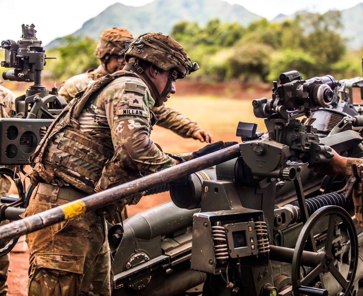 25th DIVARTY (@25thdivarty) on Twitter photo Soldiers from <a href="/3_7_FA/">3-7 Field Artillery</a> conducted live fires this week on the M777 Howitzers. The #TropicThunder Ohana are always ready to fight and win as a member of the Joint Force.
📸: CPL Cera Rodney Soldiers from <a href="/3_7_FA/">3-7 Field Artillery</a> conducted live fires this week on the M777 Howitzers. The #TropicThunder Ohana are always ready to fight and win as a member of the Joint Force.
📸: CPL Cera Rodney