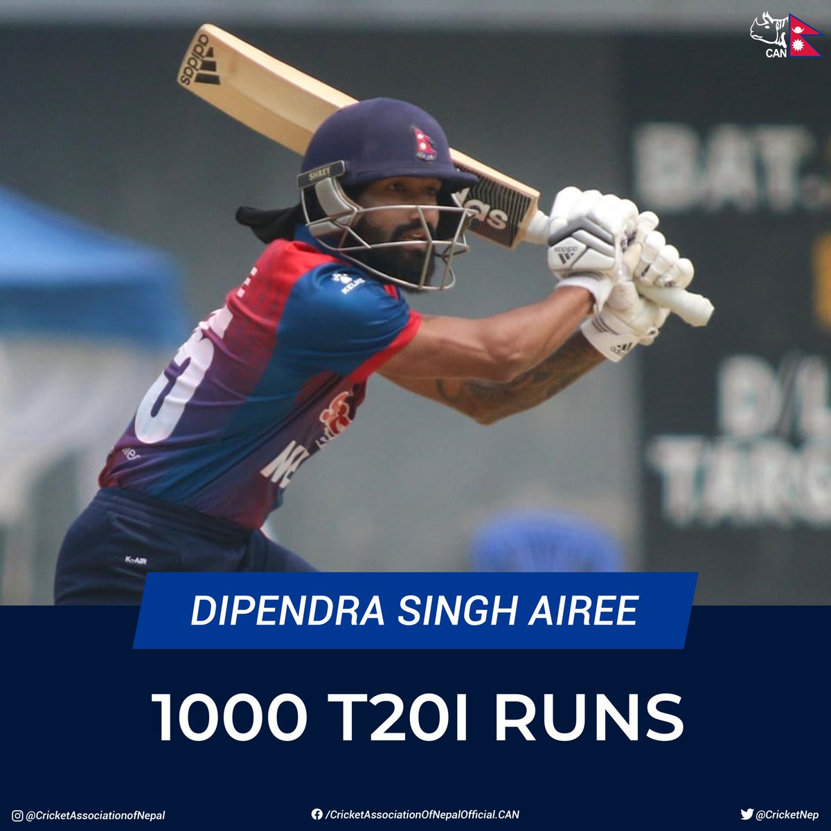 DIPENDRA SINGH AIREE - 1000 T20I RUNS