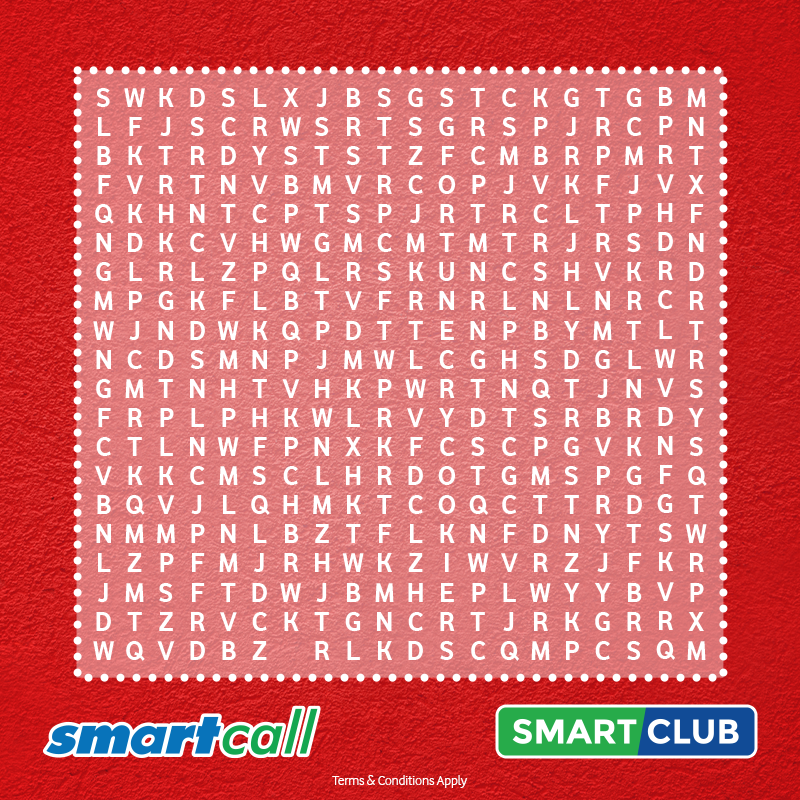 Time to WIN! Let's see who can find the hidden words for a chance to WIN a share of R250 airtime!

Hint- Fortune #Smartclub