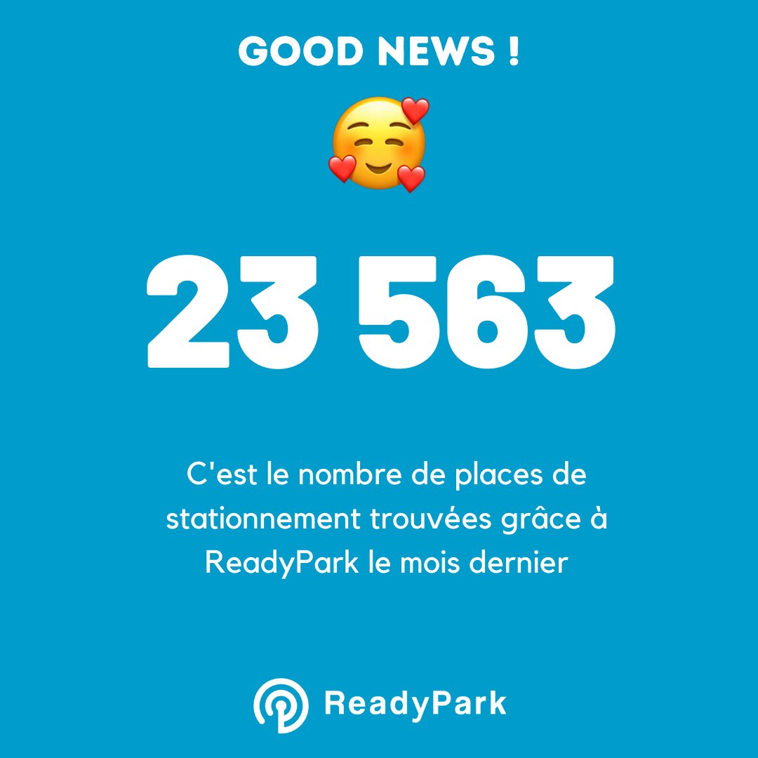 ready_park's tweet photo. Tout ça, est rendu possible grâce à notre belle communauté 💙💙💙
Merci à vous 🙏

Allez  Go 🚀
Rejoins la communauté pour toi aussi, trouver des places facilement 🙌
Toutes les infos sur notre site : https://t.co/Obstf2Msak
✅Dispo sur GooglePlay et l'App Store
#stationnement https://t.co/AOYQJo7EC2