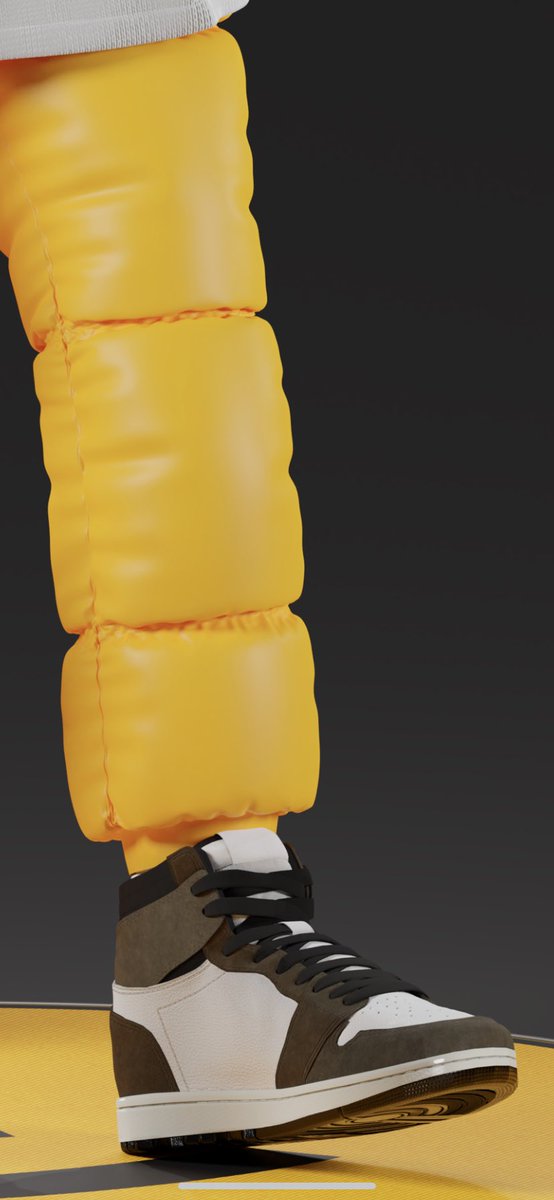 _schoonz's tweet image. One thing slept on about @smilesss is the detail the on top of detail on top of detail, each trait lays differently with different combinations for example let’s look at different shoes with the yellow ski pants, notice how the pants sit differently with each shoe