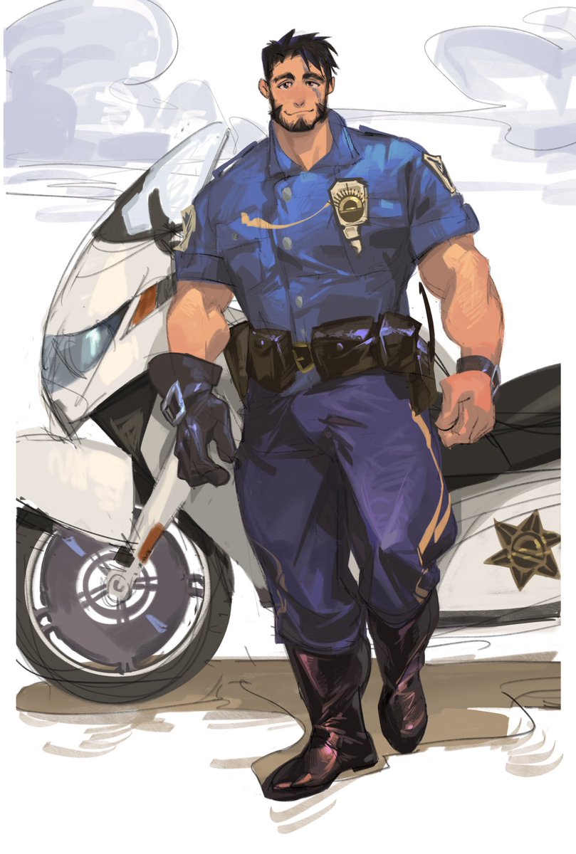 He's a mounted police