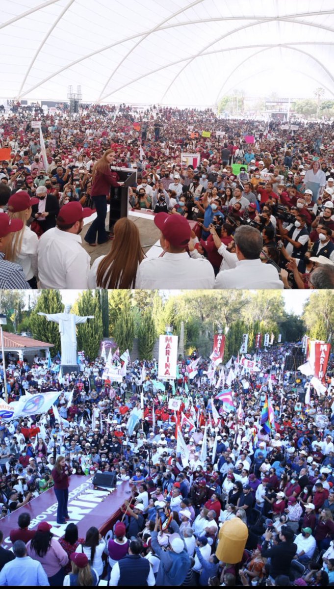 GabrielMontes1's tweet photo. Hoy Marina demuestra porque será Gobernadora, en sus dos arranques de campaña acudieron 20,000 personas vs el  candidato del Prian  que junto 4,000 Marina arranca Mucho mejor….será Gobernadora https://t.co/JoV3UTqfvI