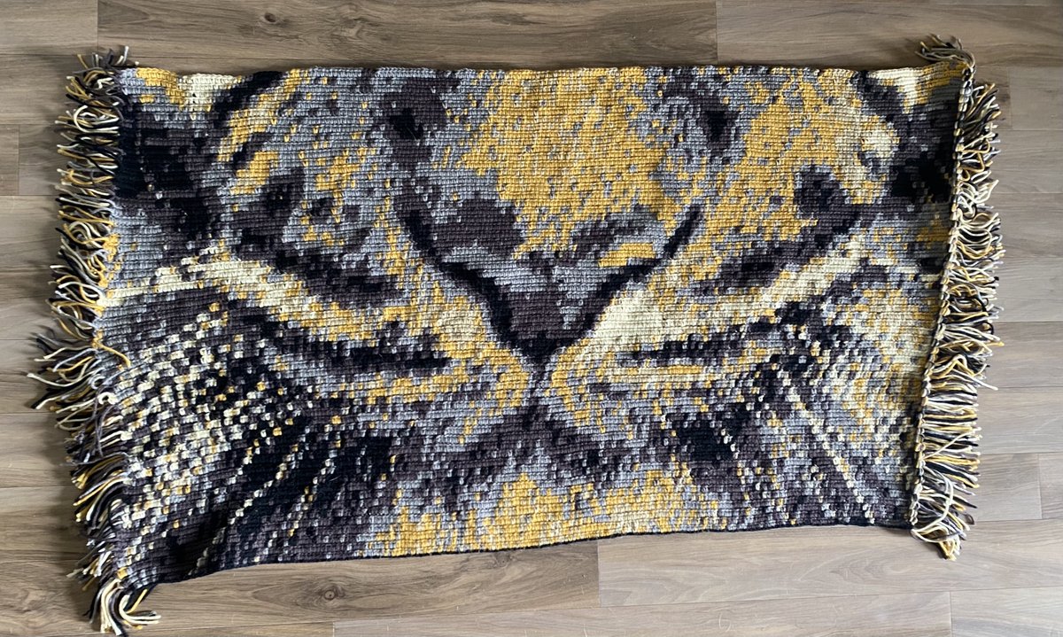 Row 60 is done (77 to go)!  #ashme5280 #handmadewithlove #singlecrochet #graphgan #artsandcrafts #WorkinProgress