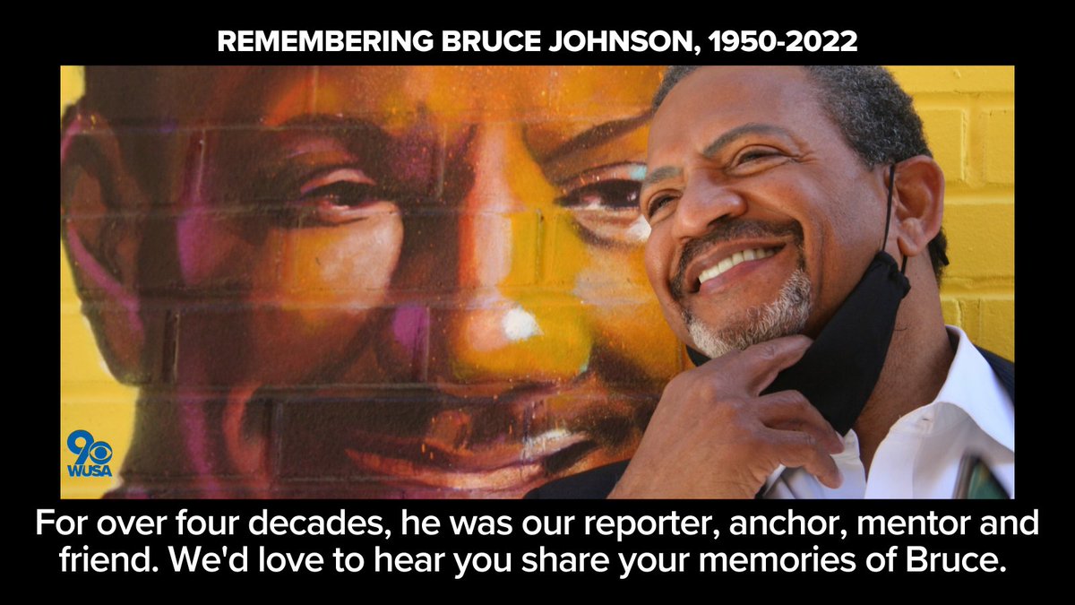 wusa9's tweet image. Our hearts are aching tonight with the news of Bruce Johnson's passing, and we know yours are too. Please feel free to share your memories of Bruce and your condolences for his family during this difficult time. 

REMEMBERING BRUCE: bit.ly/rememberingbru…